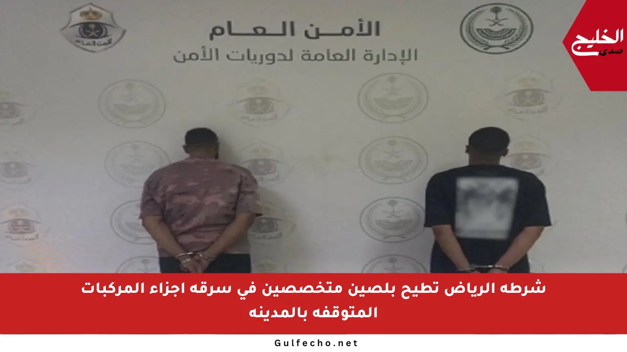 شرطة الرياض تطيح بلصين متخصصين في سرقة أجزاء المركبات المتوقفة بالمدينة